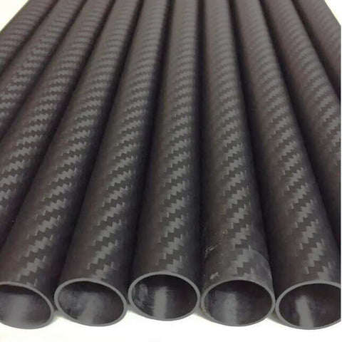 Roll wrapped carbon fiber tube (thickness 3.5mm,4mm,5mm,6mm,7mm,7.5mm，length 1m)