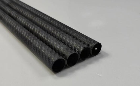 Roll wrapped carbon fiber tube (thickness 3.5mm,4mm,5mm,6mm,7mm,7.5mm，length 1m)